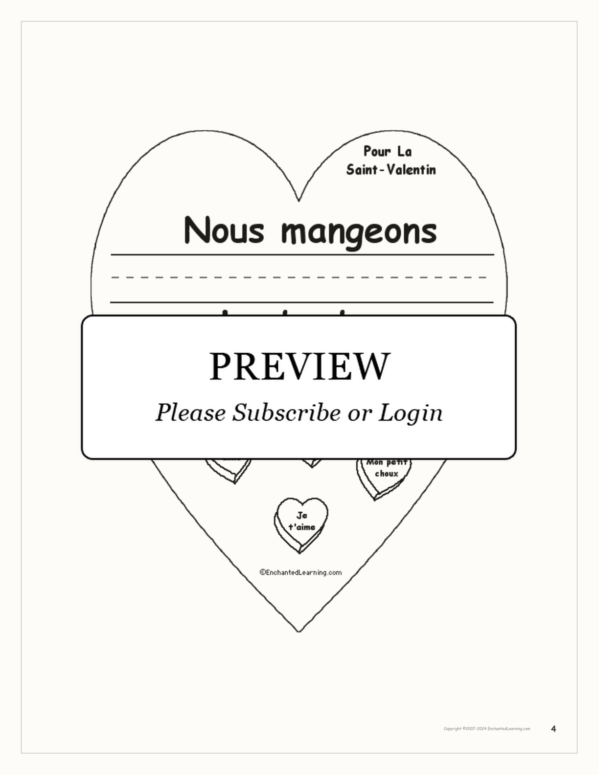 Pour la Saint-Valentin interactive worksheet page 4