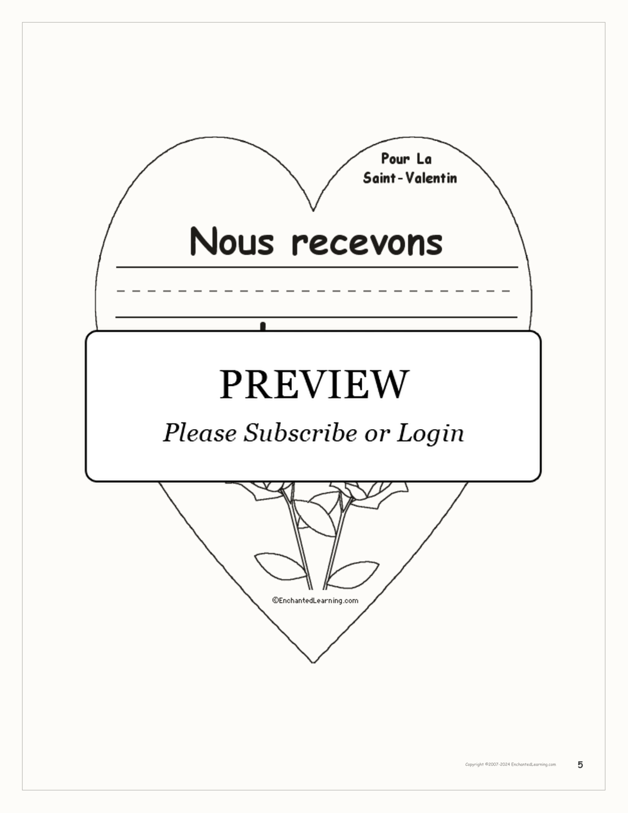 Pour la Saint-Valentin interactive worksheet page 5
