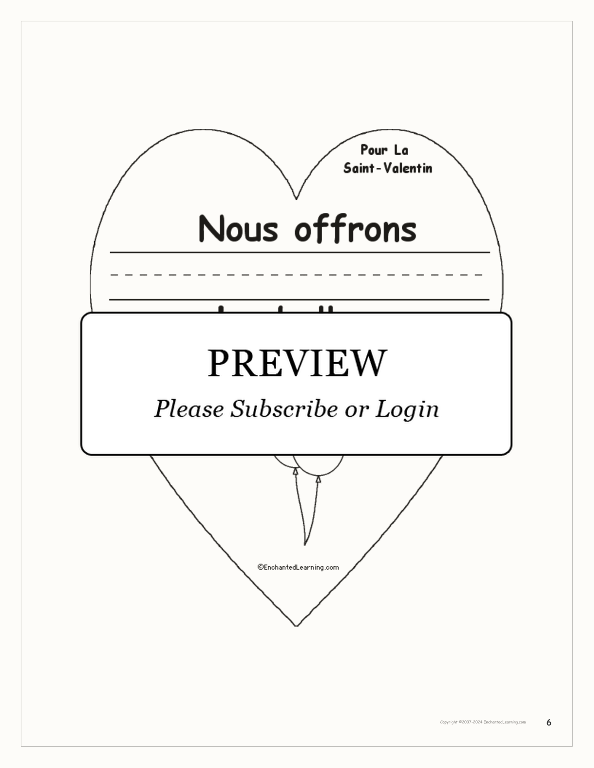 Pour la Saint-Valentin interactive worksheet page 6