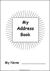 Search result: 'My Address Book, A Printable Book for Fluent Readers'