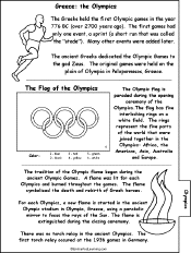 Search result: 'Greece, A Printable Book: Olympics Page'