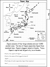 Search result: 'Japan, A Printable Book: Map Page'