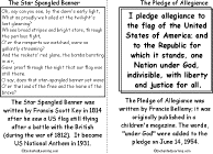 Star Spangled Banner, Pledge of Allegiance