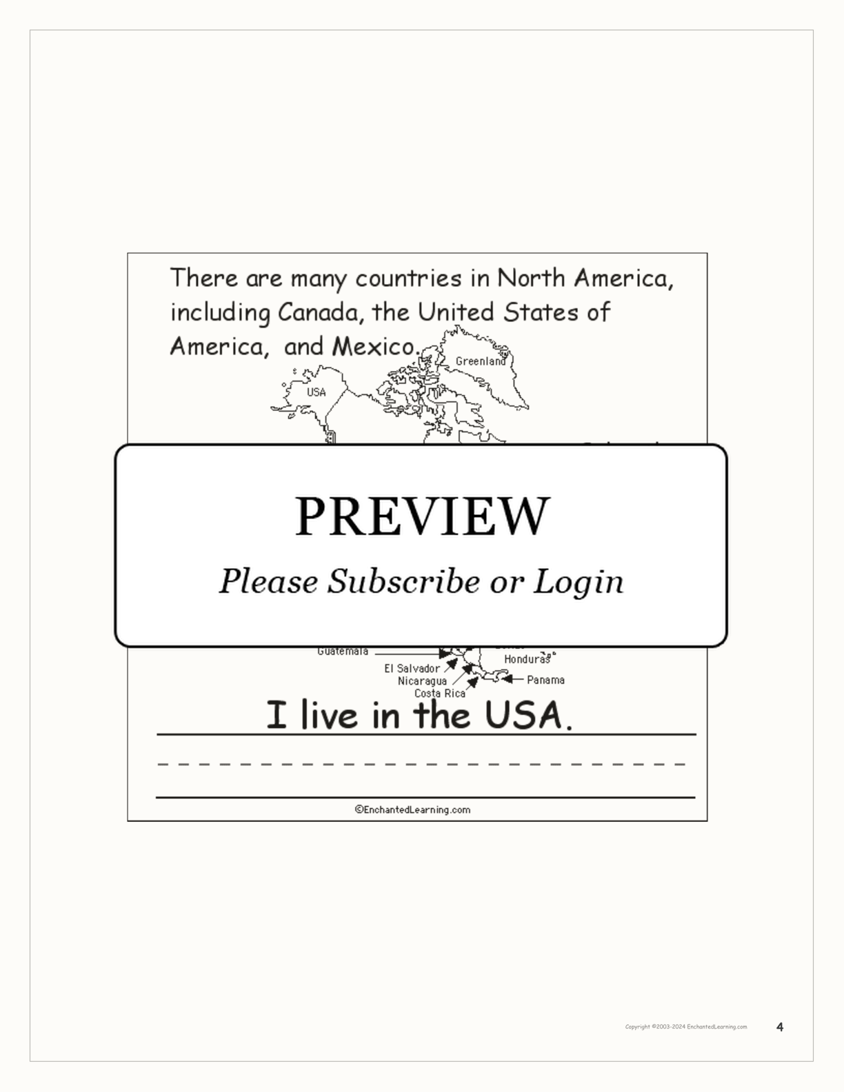 Where I Live: the USA and Canada interactive worksheet page 4