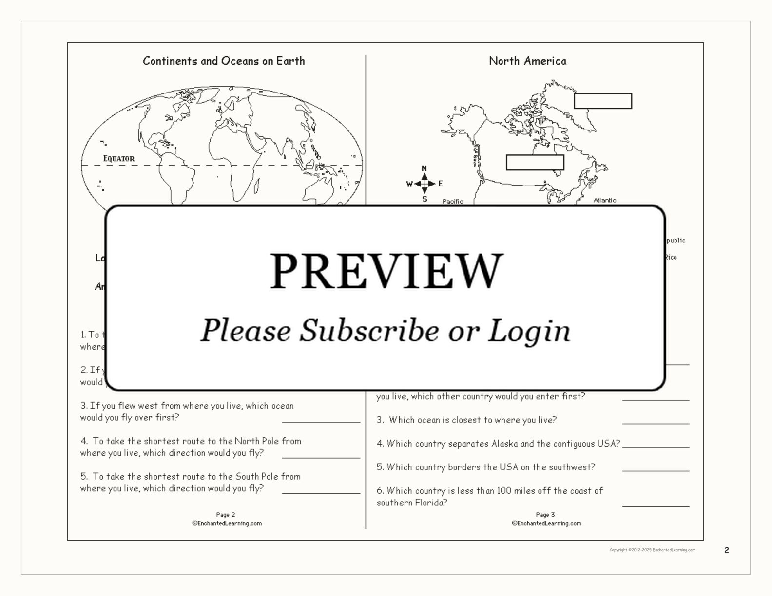 Where Do You Live? USA interactive worksheet page 2