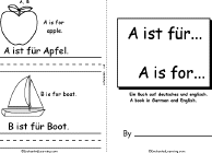 Search result: 'A ist F&#252;r... Book, A Printable Bilingual Book: Cover, A, B'