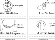 Search result: 'A ist F&#252;r... Book, A Printable Bilingual Book: G, H - I, J'