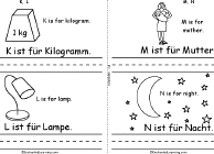 Search result: 'A ist F&#252;r... Book, A Printable Bilingual Book: K, L - M, N'