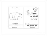 Search result: 'Tiere im Wald/Forest Animals - German Printable Book'