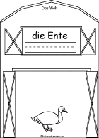 Search result: 'Vieh/Livestock Book in German, A Printable Book: Ente/Duck'