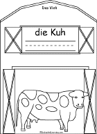 Search result: 'Vieh/Livestock Book, A Printable Book in German: Kuh/Cow'