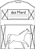 Search result: 'Vieh/Livestock Book, A Printable Book in German: Pferd/Horse'