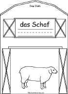 Search result: 'Vieh/Livestock Book in German, A Printable Book: Schaf/Sheep'