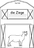 Search result: 'Vieh/Livestock Book, A Printable Book in German: Ziege/Goat'