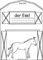 Search result: 'Vieh/Livestock Book, A Printable Book in German: Esel/Donkey'