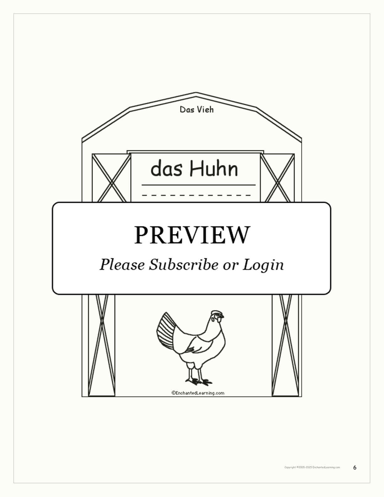 Vieh/Livestock Book interactive worksheet page 6