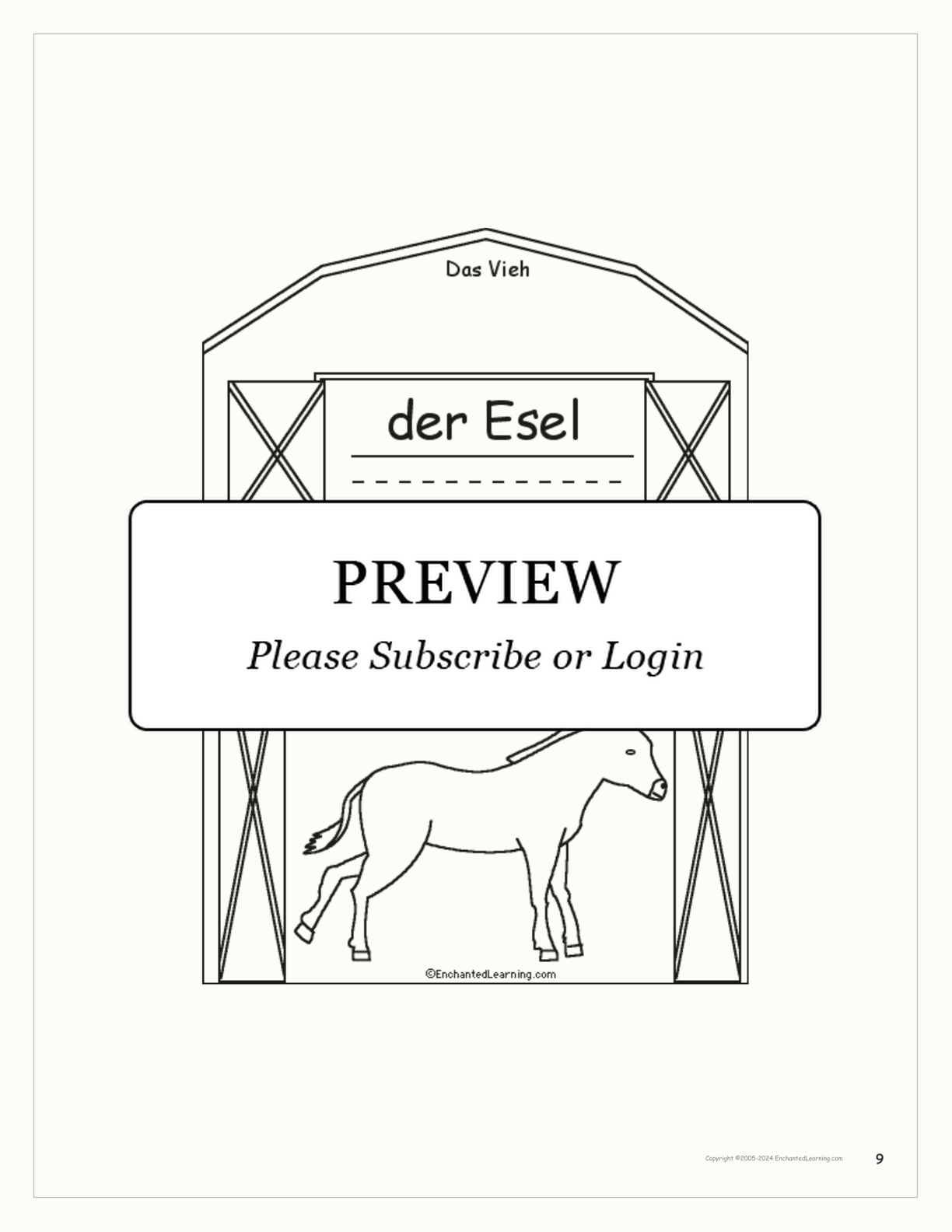 Vieh/Livestock Book interactive worksheet page 9
