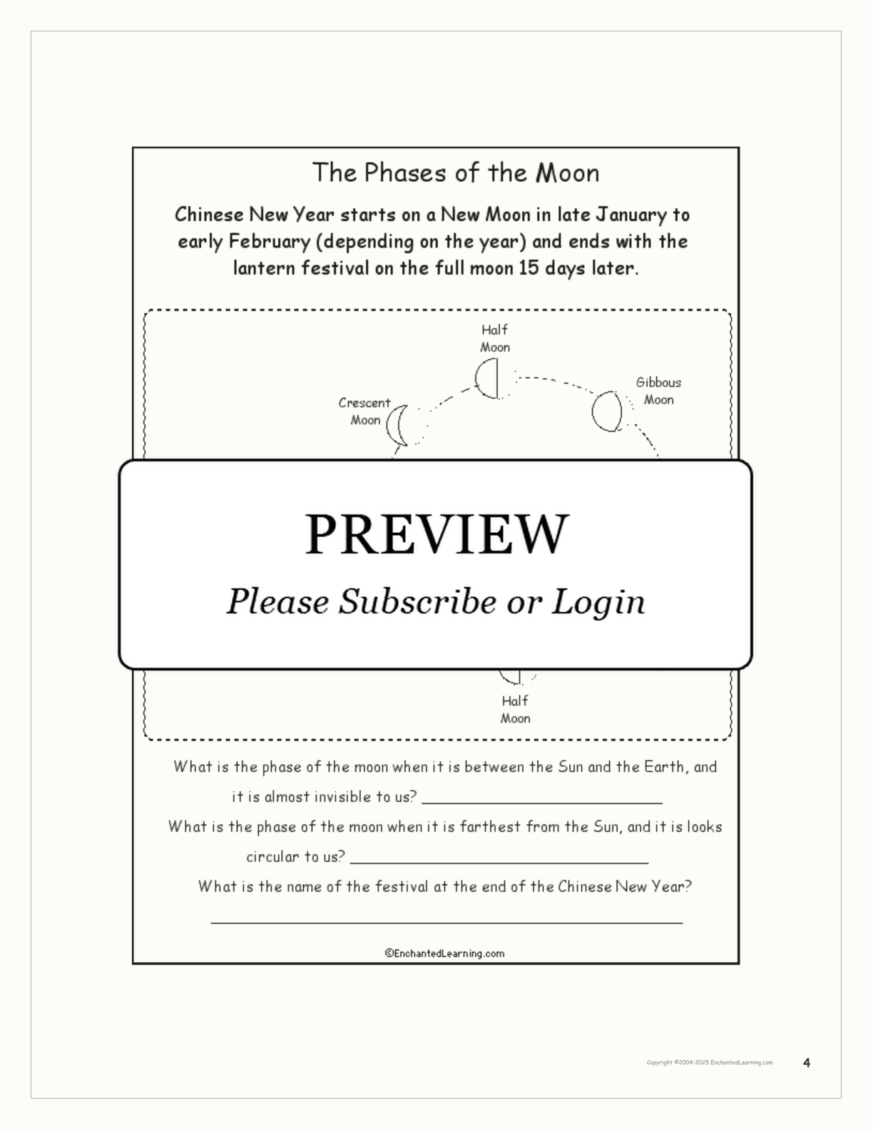 Chinese New Year Activity Book interactive printout page 4