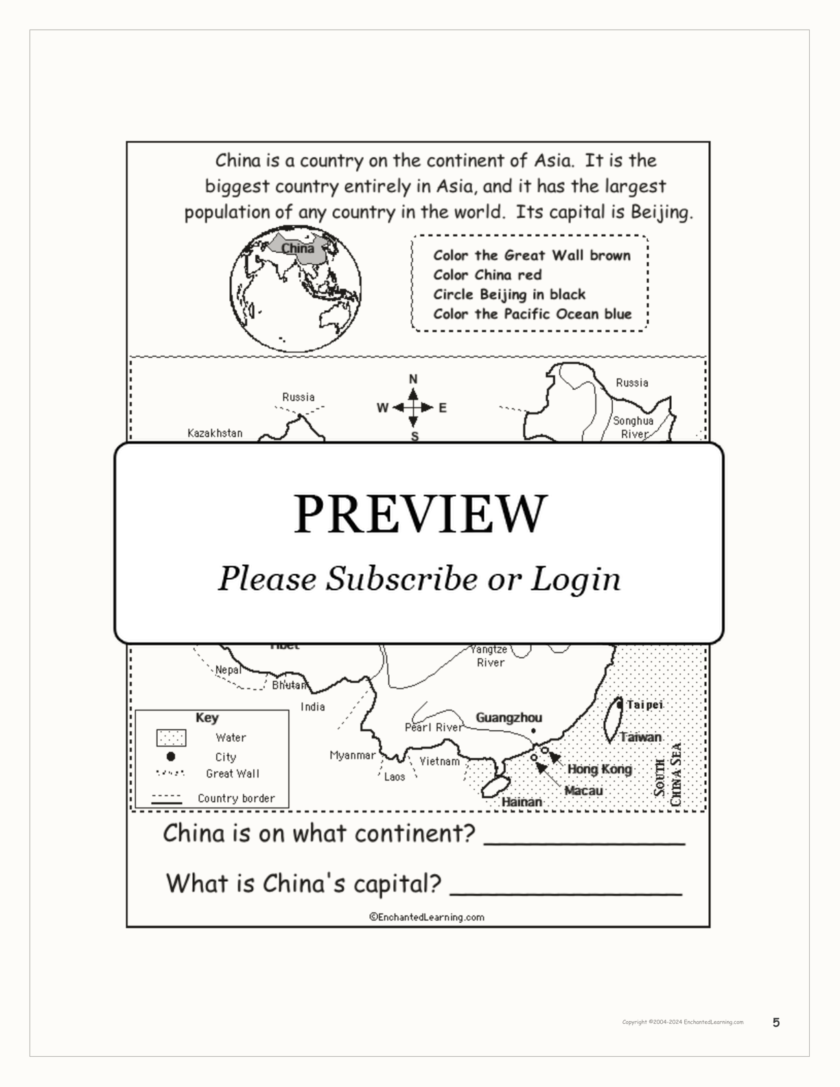 Chinese New Year Activity Book interactive printout page 5