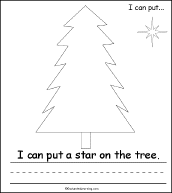 Search result: 'Decorate Christmas Tree Early Reader Book: Star Page'