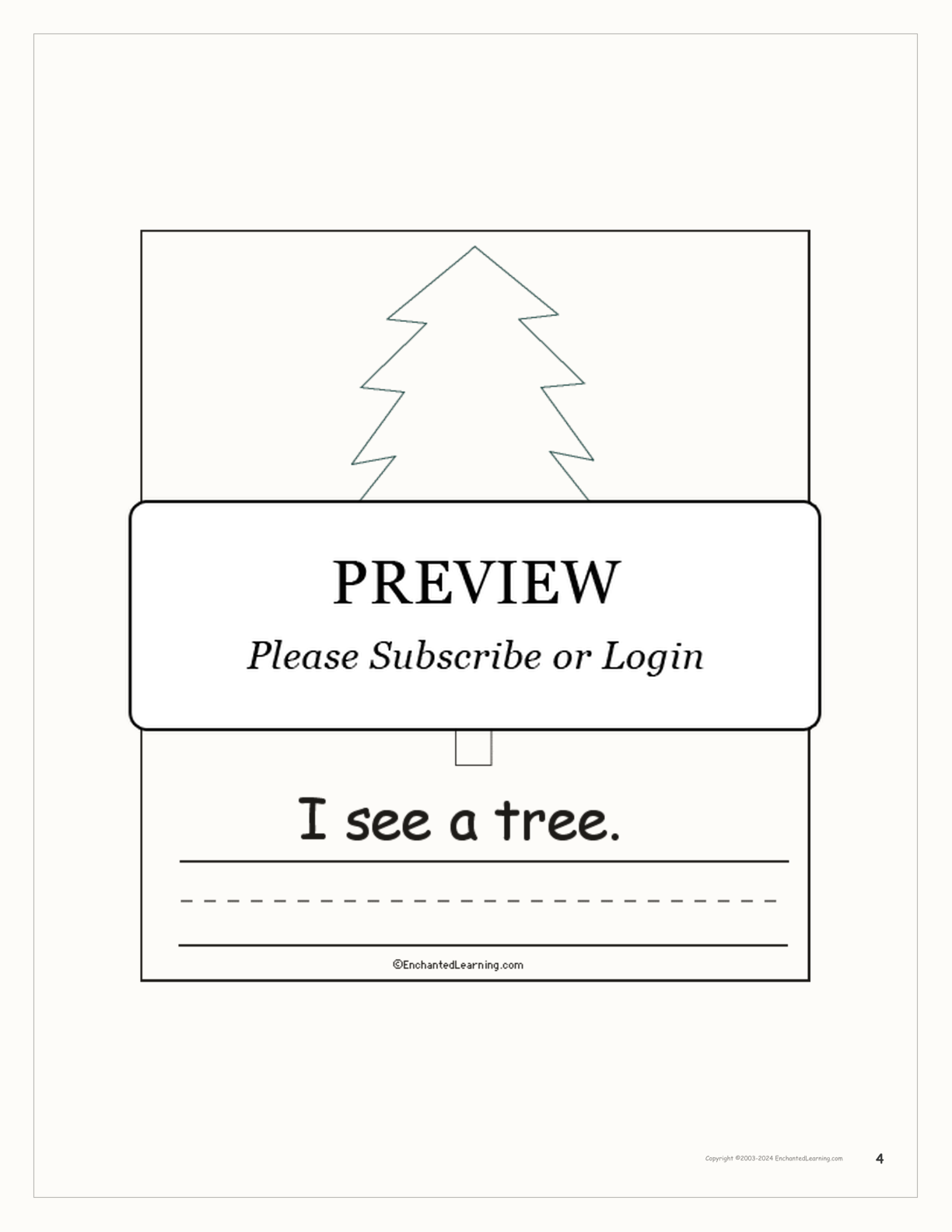 Christmas I See... Early Reader Book interactive worksheet page 4