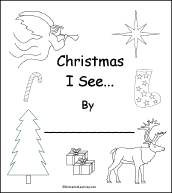Search result: 'Christmas I see... Early Reader Book: Cover Page'