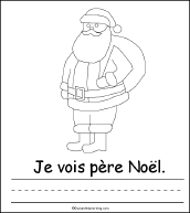 Search result: 'No&#235;l Je Vois (Christmas I See)... Early Reader Book: Santa Claus Page'