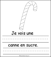 Search result: 'No&#235;l Je Vois (Christmas I See)... Early Reader Book: Candy Cane Page'