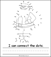 Search result: 'Santa Claus Activity Early Reader Book: Connect the Dots Page'