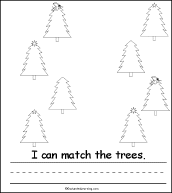 Search result: 'Christmas Tree Activity Early Reader Book: Matching Page'