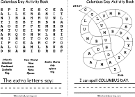 Search result: 'Christopher Columbus Activity Book, A Printable Book: Word Search,Spelling Path'