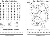 Search result: 'Earth Day Activity Book, A Printable Book: Word Search,Spelling Path'