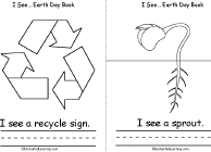 Search result: 'Earth Day I See... Book, A Printable Book: Recycle Sign, Sprout'