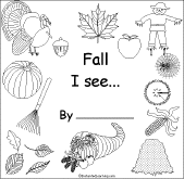 Search result: 'Fall I see... Early Reader Book: Cover Page'