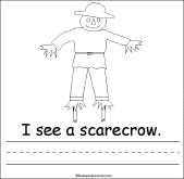 Search result: 'Fall I see... Early Reader Book: Scarecrow Page'