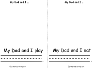 Search result: 'My Dad and I... Book, A Printable Book: page 2'
