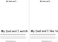 Search result: 'My Dad and I... Book, A Printable Book: Page 4'