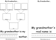 Search result: 'My Grandmother... Book, A Printable Book: page 2-Family Tree'