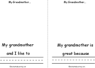 Search result: 'My Grandmother... Book, A Printable Book: Page 5'