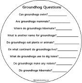 Search result: 'Groundhog Day Activity Early Reader Book: Questions Page'