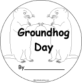Search result: 'Groundhog Day Activity Early Reader Book: Cover Page'