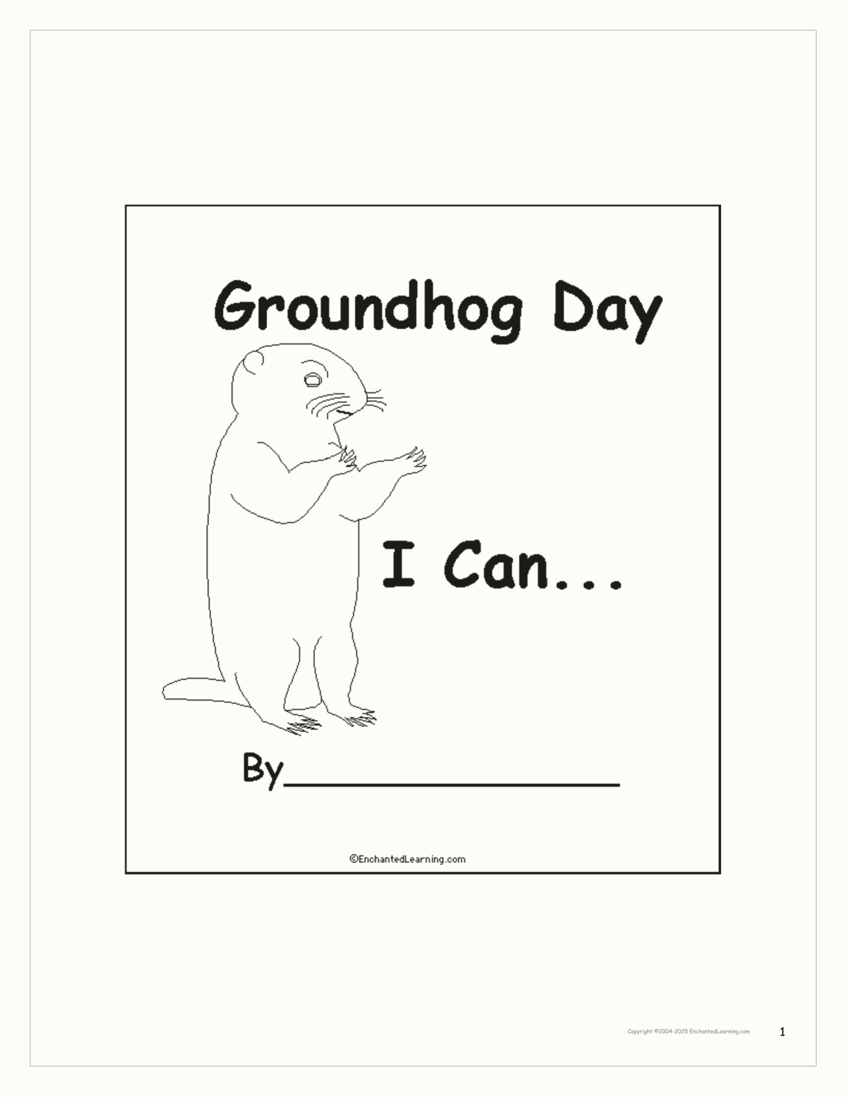 Groundhog Day Color by Number Pages - Kids Activity Zone