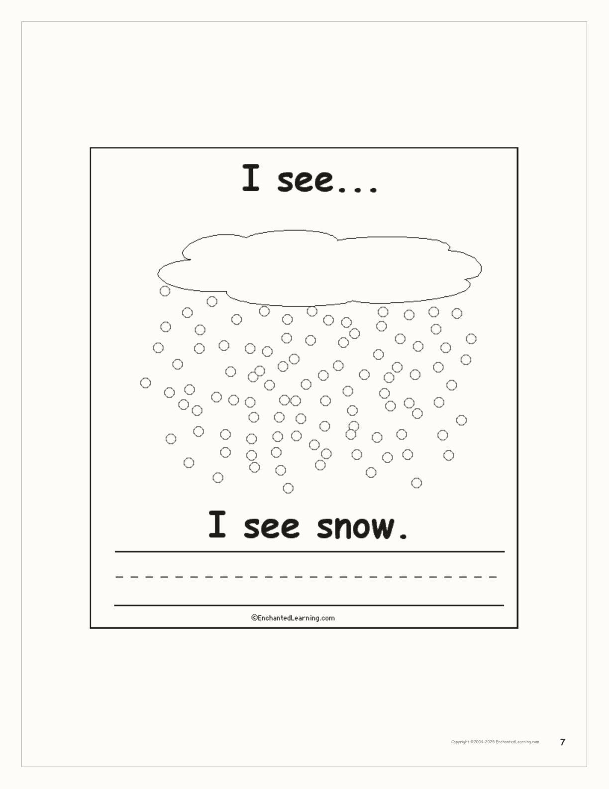 Groundhog Day, I See... Printable Book interactive printout page 7