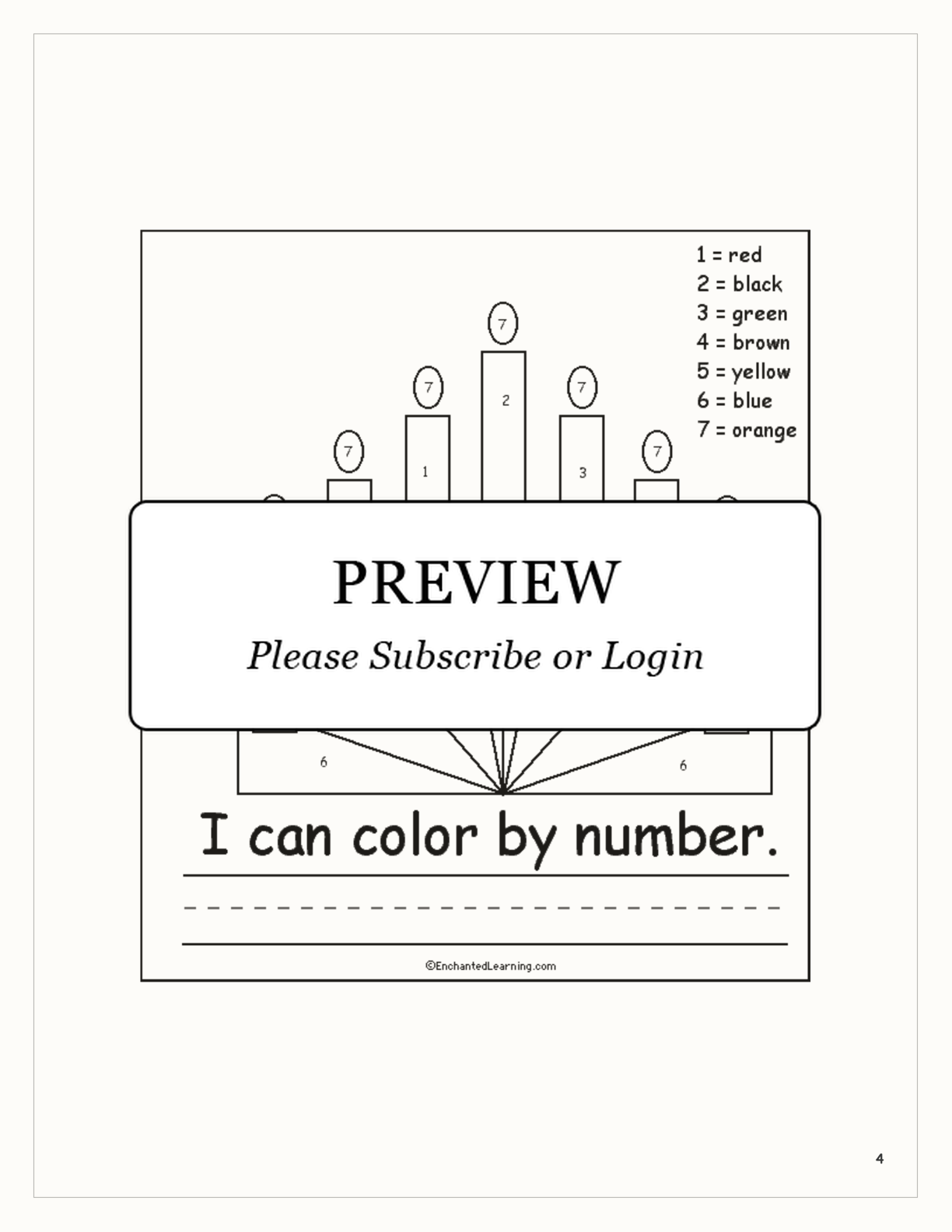 Kwanzaa Activity — Early Reader Book interactive printout page 4