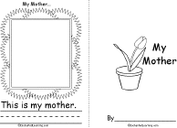 Search result: 'My Mother... Book, A Printable Book: Cover, This is my mother'