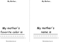 Search result: 'My Mother... Book, A Printable Book: Page 4'