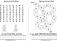 Search result: 'Spring Activity Book, A Printable Book: Word Search,Spelling Path'