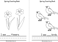 Search result: 'Spring Counting Book, A Printable Book: Two, Three'