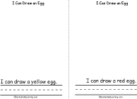 Search result: 'I Can Draw an Egg Book, A Printable Book: Yellow, Red'