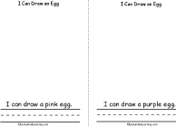 Search result: 'I Can Draw an Egg Book, A Printable Book: Pink, Purple'